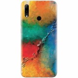 Husa silicon pentru Huawei P Smart 2019, Colorful Wall Paint Texture