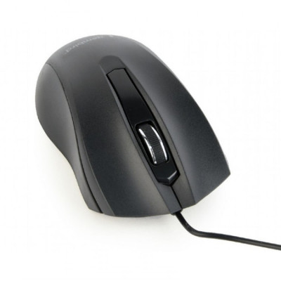 Mouse Gembird MUS-3B-01, 1000 DPI, 3 Butoane, USB, Negru foto