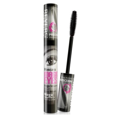 Mascara Magic Eyes, Mega Volume and Curbare, Revers, negru foto