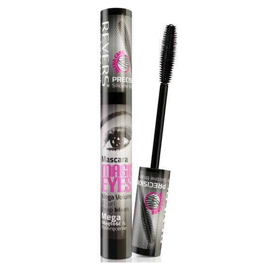 Mascara Magic Eyes, Mega Volume and Curbare, Revers, negru