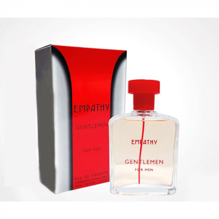 Apa de toaleta pentru barbati Empathy Gentlemen, 100 ml, Gri/Rosu