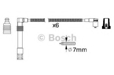 Set fise bujii AUDI A4 Cabriolet (8H7, B6, 8HE, B7) (2002 - 2009) BOSCH 0 986 356 321 foto