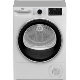 Uscator de rufe Beko B5T61233WEU, Pompa de caldura, 11 kg, 15 programe, Child Lock, HomeWhiz, Iron Finish, AquaWave, Alb, Clasa D