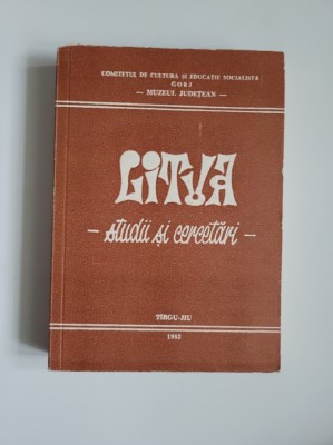 Anuar Litua. Studii si Cercetari 2, Muzeul Judetean Gorj, Targu Jou, 1982, foto