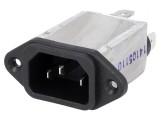 Conector Alimentare AC Soclu Tată 10A 250VAC IEC 60320