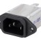 Conector Alimentare AC Soclu Tată 10A 250VAC IEC 60320