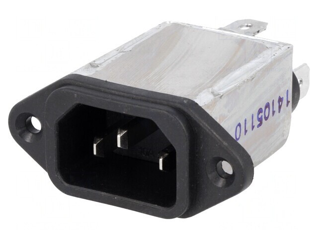 Conector Alimentare AC Soclu Tată 10A 250VAC IEC 60320