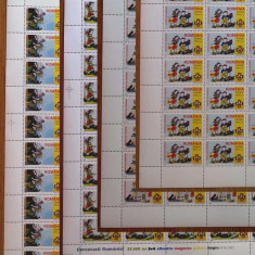 RO 2005 ,LP 1686 , "Cercetasii Romaniei " in coli de 50 de serii (5X10) ,MNH