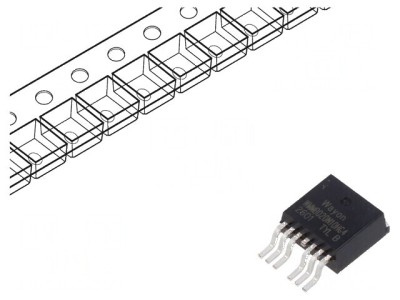 N-MOSFET unipolar TO263-7 Tranzistor foto