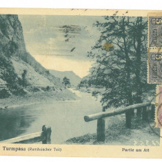 2501 - TURNU-ROSU, Defileul Oltului, Romania - old postcard - used - 1924 - TCV