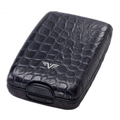 Portofel piele Croco Black Tru Virtu Cash &amp;amp; Cards - Leather Line foto