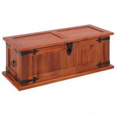 vidaXL Cufăr de depozitare, 60 x 25 x 22 cm, lemn masiv de salc&acirc;m