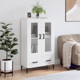 vidaXL Dulap &icirc;nalt, alb, 69,5x31x115 cm, lemn prelucrat