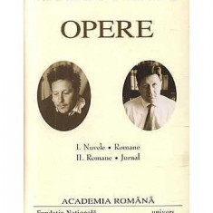 Eugen Barbu. Opere (Vol. I+II) Nuvele. Romane. Jurnal - Hardcover - Academia Română, Eugen Barbu - Univers Enciclopedic