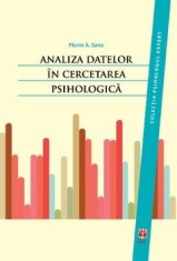 Analiza datelor in cercetarea psihologica/Florin A. Sava