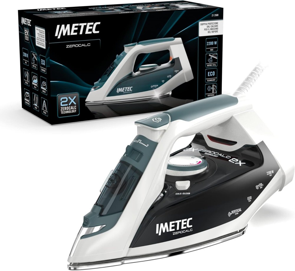Fier de calcat cu abur Imetec ZeroCalc Z1 2500 cu tehnologie anticalcar ...