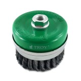 Cumpara ieftin Perie de sarma tip cupa cu fir rasucit Troy 27708-100, 100 mm