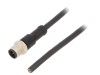 Cablu Conectare Amphenol M12, 5 Pini, 5m, Unghiular, Codificare A (DeviceNet/CANopen), IP68/IP69K, Negru