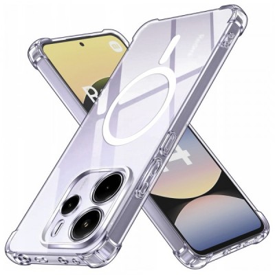Husa MagSafe pentru Xiaomi Redmi Note 14 4G (Standard), Techsuit, Shockproof, Transparenta foto