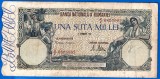 (59) BANCNOTA ROMANIA - 100.000 LEI 1946 (21 OCTOMBRIE 1946), FILIGRAN ORIZONTAL