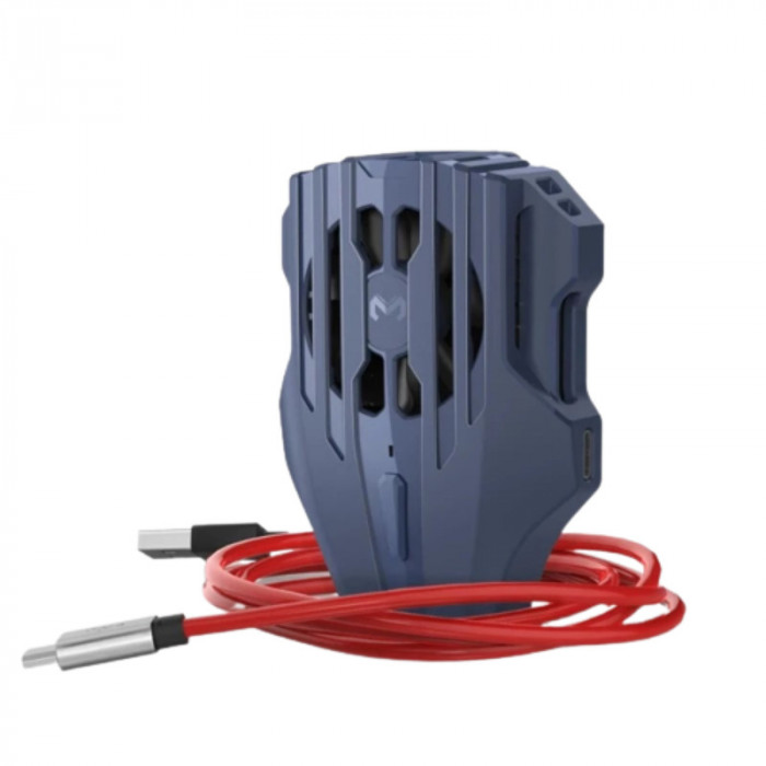 Cooler de Gaming Portabil pentru Racire Telefon, 3 Trepte de Viteza, Suprafata de Racire din Aluminiu, Silentios, cu Doua Cabluri USB-C Incluse