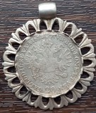 (A364) MONEDA DIN ARGINT AUSTRIA - 20 KREUZER 1832, LIT. A, IMPARATUL FRANCISC I, A FOST IN SALBA