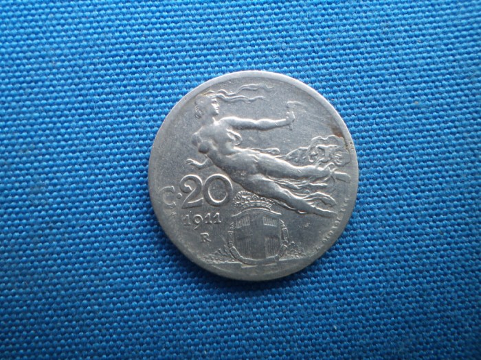20 CENTISIMI 1911 -ITALIA