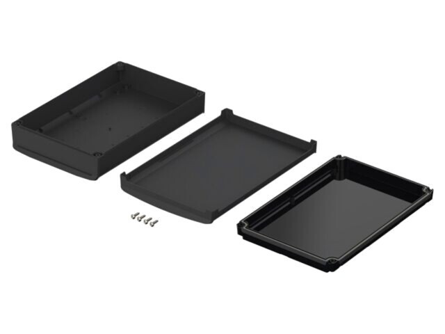 Carcasă desktop BOPLA BoVersa policarbonat negru 185x275x73 mm IP66/IP68
