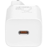 Incarcator retea Baseus Super Si, Quick Charge 25W, 1 x USB Type-C 5V/3A, alb