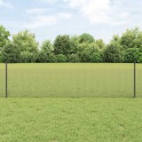Set de Gard cu S&acirc;rmă pentru Pui Set de 2 Gri Metal, Plastic