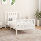 Cumpara ieftin Cadru de pat cu tăblie, 90x200 cm, lemn masiv de pin