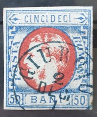 Romania 1869 - Carol cu Favoriti,Lp.29a foto