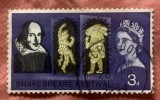 Timbru Marea Britanie 1964 Festivalul Shakespeare William Shakespeare 3d Ștampilat - A007