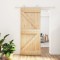 vidaXL Ușă glisantă cu set feronerie, 90x210 cm, lemn masiv de pin 3203085