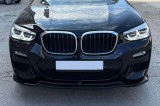 Spoiler Maxton Design potrivit pentru bara frontala M Technik pentru BMW X3 G01 dupa 2018, lac negru Performance AutoTuning