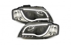 Faruri LED DRL EVO AUDI A3 8P (05.2003-03.2008) Negru Performance AutoTuning