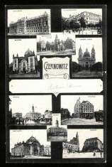 Carte Postala Veche Circulata 1913 LITHO BUKOWINA Bucovina Cernauti Czernowitz foto