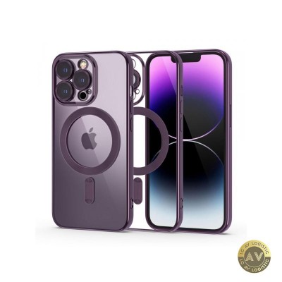 Husa MagSafe pentru Apple iPhone 14 Pro Tech-Protect Magshine Mov foto