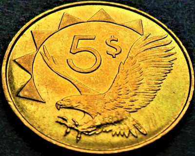 Moneda exotica 5 DOLARI - NAMIBIA, anul 2012 * cod 3262 = A.UNC foto