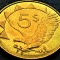 Moneda exotica 5 DOLARI - NAMIBIA, anul 2012 * cod 3262 = A.UNC