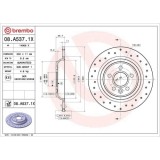 Set disc frana Volvo S60 2 (134) 04.10-12.19, S60 2 Cross Country (134) 03.15-12.18, S80 2 (124) 03.06-12.16, V60 I (155) 07.10-12.18, V60 I Box / Es