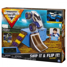 MONSTER JAM SET CASCADORII IN CONTAINER ALIEN INVASION foto