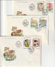 Romania FDC ,ciuperci ,nr lista 1165.