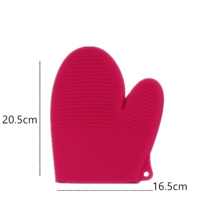 Manusa din silicon termorezistent pentru bucatarie, rosu foto
