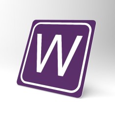 Placuta violeta W foto