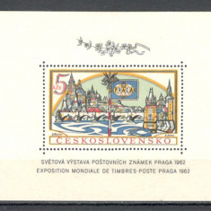 Cehoslovacia.1962 Expozitia filatelica PRAGA-Bl. dantelat XC.329