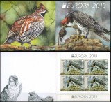 BULGARIA 2019 EUROPA CEPT - PASARI Carnet cu 4 timbre -nedantelate MNH**, Nestampilat