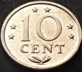 Cumpara ieftin Moneda exotica 10 CENTI - ANTILELE OLANDEZE (Caraibe), anul 1984 * cod 1861, America Centrala si de Sud