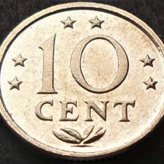 Moneda exotica 10 CENTI - ANTILELE OLANDEZE (Caraibe), anul 1984 * cod 1861