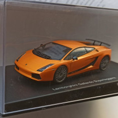 Macheta Lamborghini Gallardo Superleggera 2007 portocaliu - AutoArt 1/43